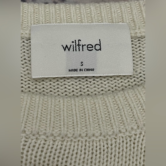 Aritzia Wilfred Seabrook Puff-sleeve Sweater Light Birch Cream Size Small - Picture 7 of 9